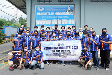 Kunjungan Industri Mahasiswa Teknik Elektronika  Tahun 2021